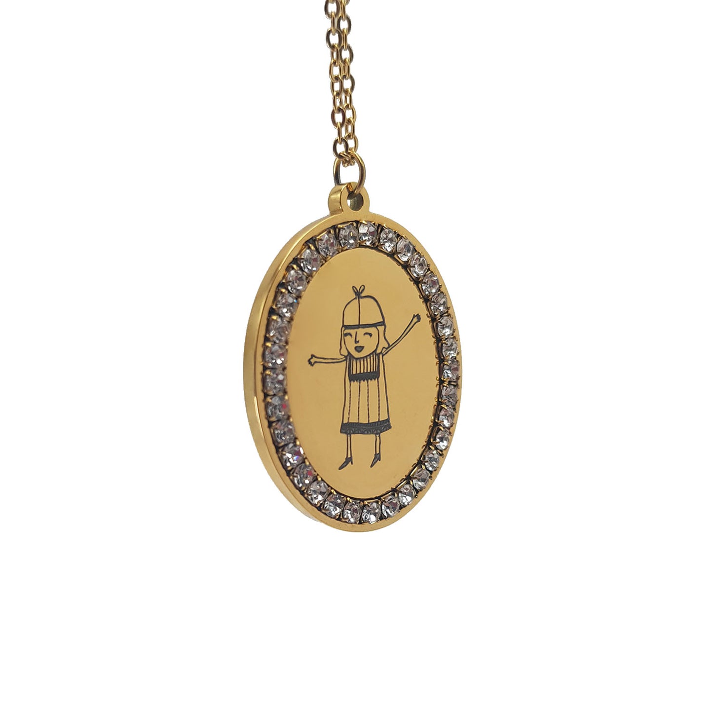 Colgante Luisa Miss Prosperity - Acabado Oro (Personalizada)