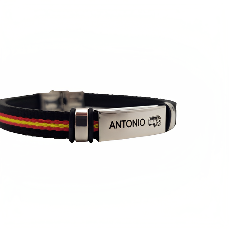 Pulsera Gregorio - Acabado Plata (Personalizable)