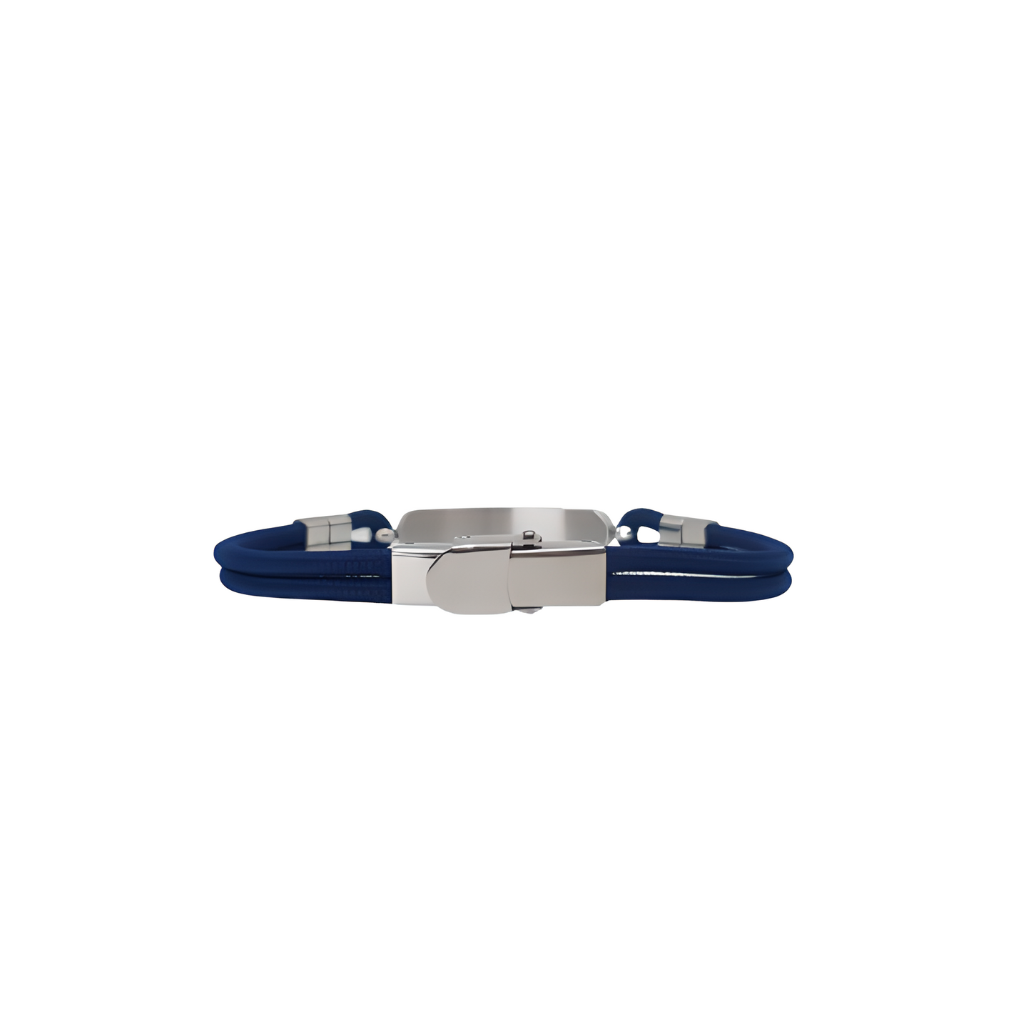 Pulsera Javier Azul - Acabado Plata (Personalizable)