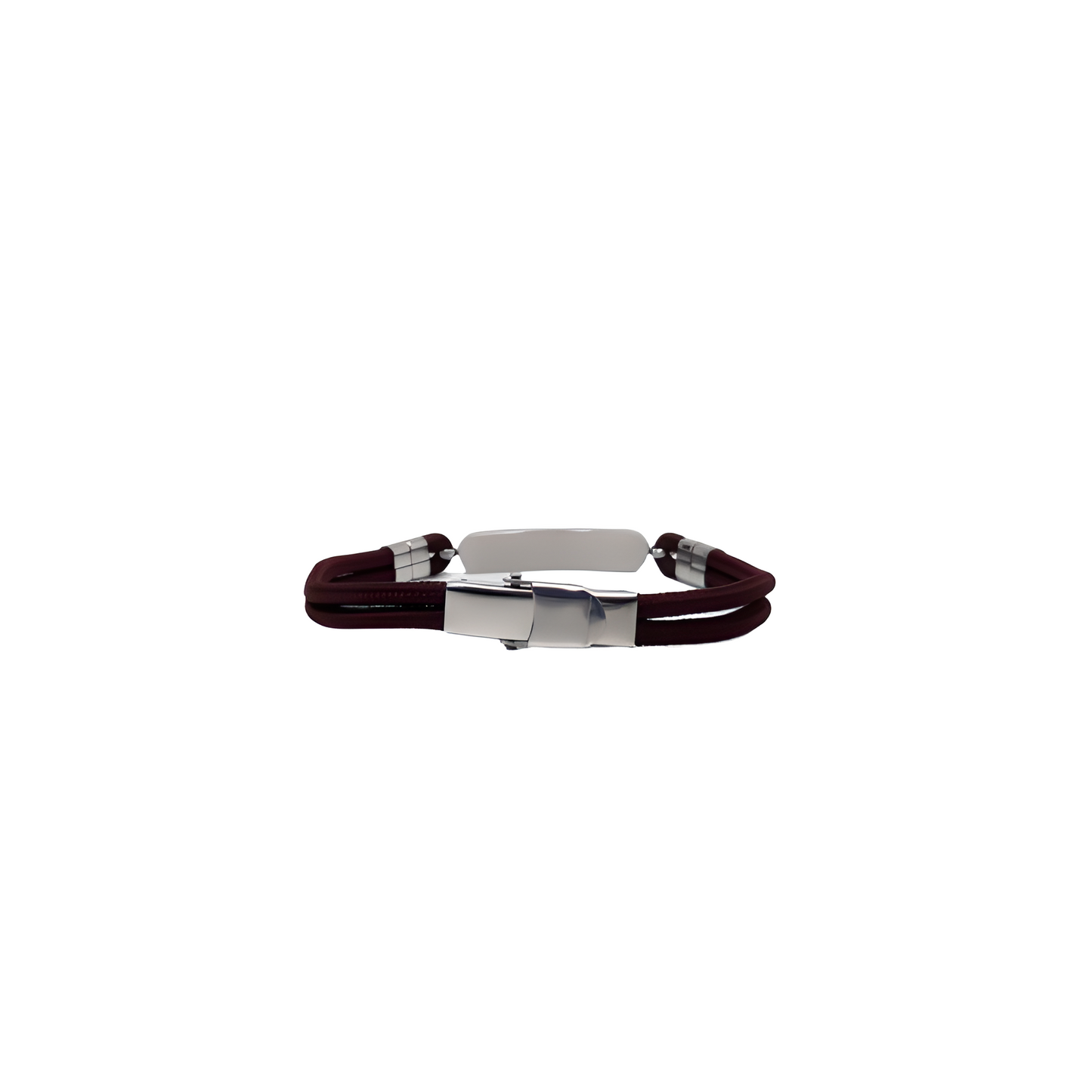 Pulsera David Marrón - Acabado Plata (Personalizable)