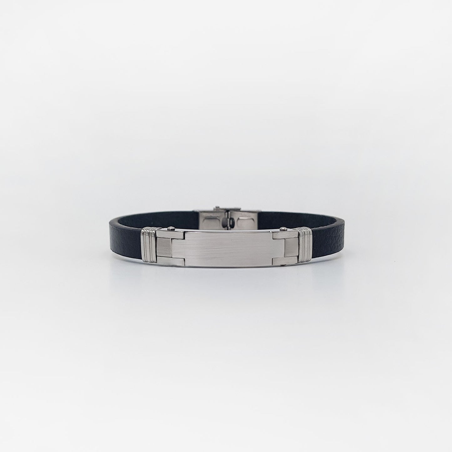 Pulsera Juan Negra - Acabado Plata (Personalizable)