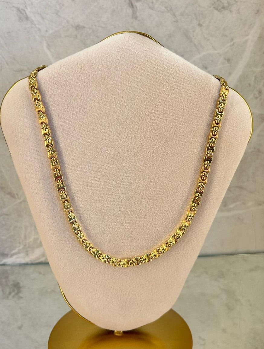 Gargantilla oro 18k - plana
