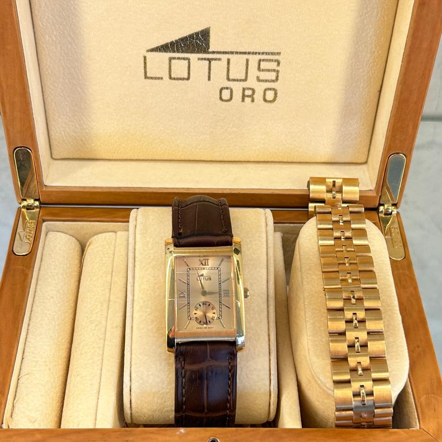 RELOJ DE HOMBRE MARCA LOTUS. ORO 18KL