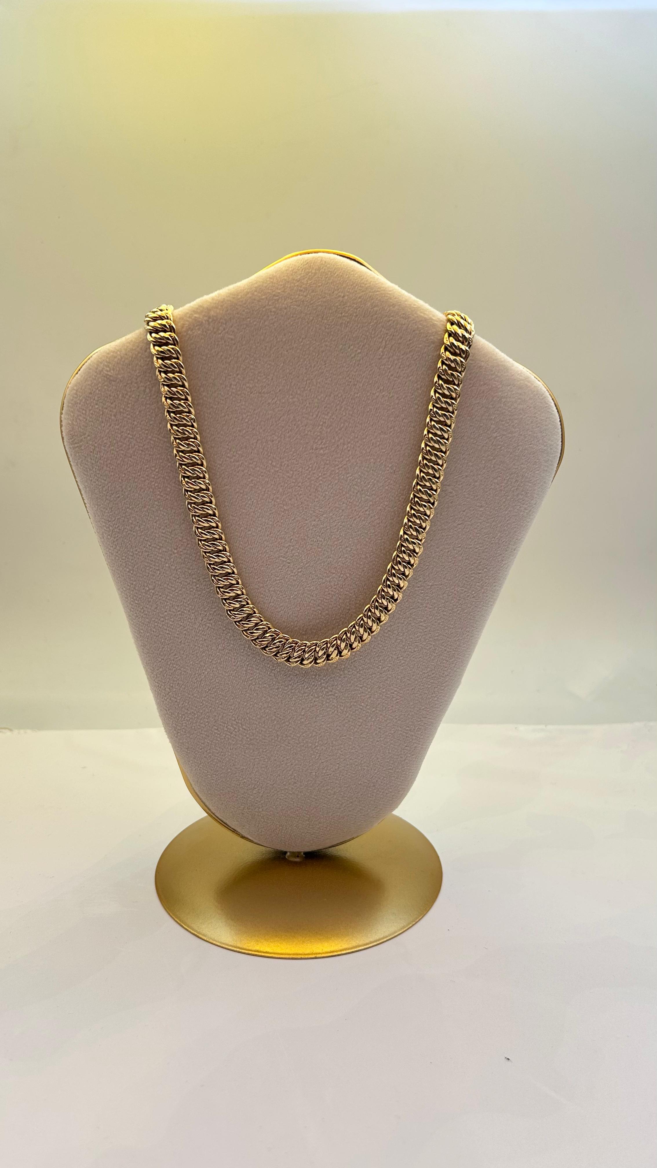 Cadena plana de Oro 18kl