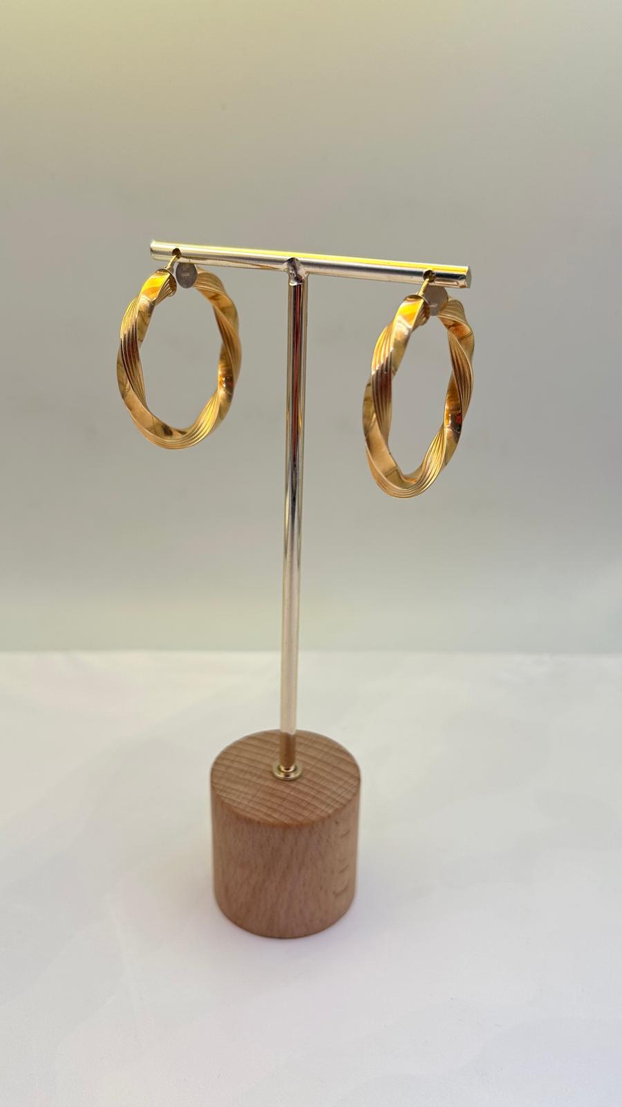 Pendientes aro en Oro 18kl