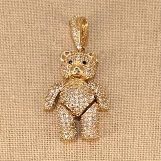 Colgante Osito Oro 18 kl con circonitas
