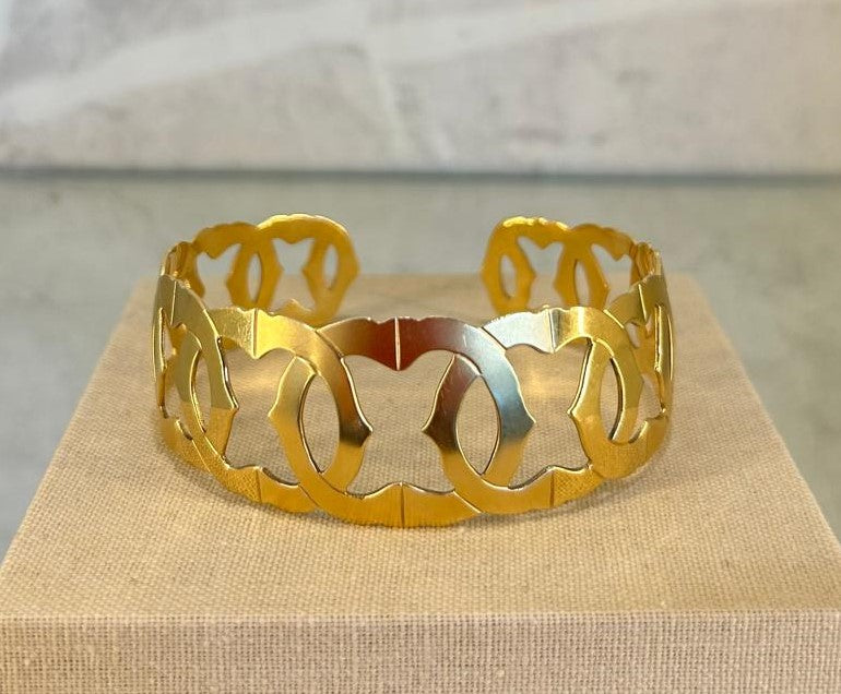 Brazalete abierto en Oro 18k