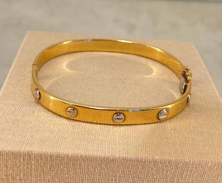 Pulsera modelo cartier de Oro 18kl