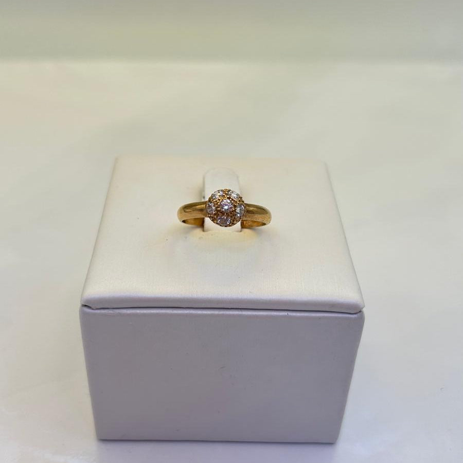 Anillo de Oro 18kl con circonitas