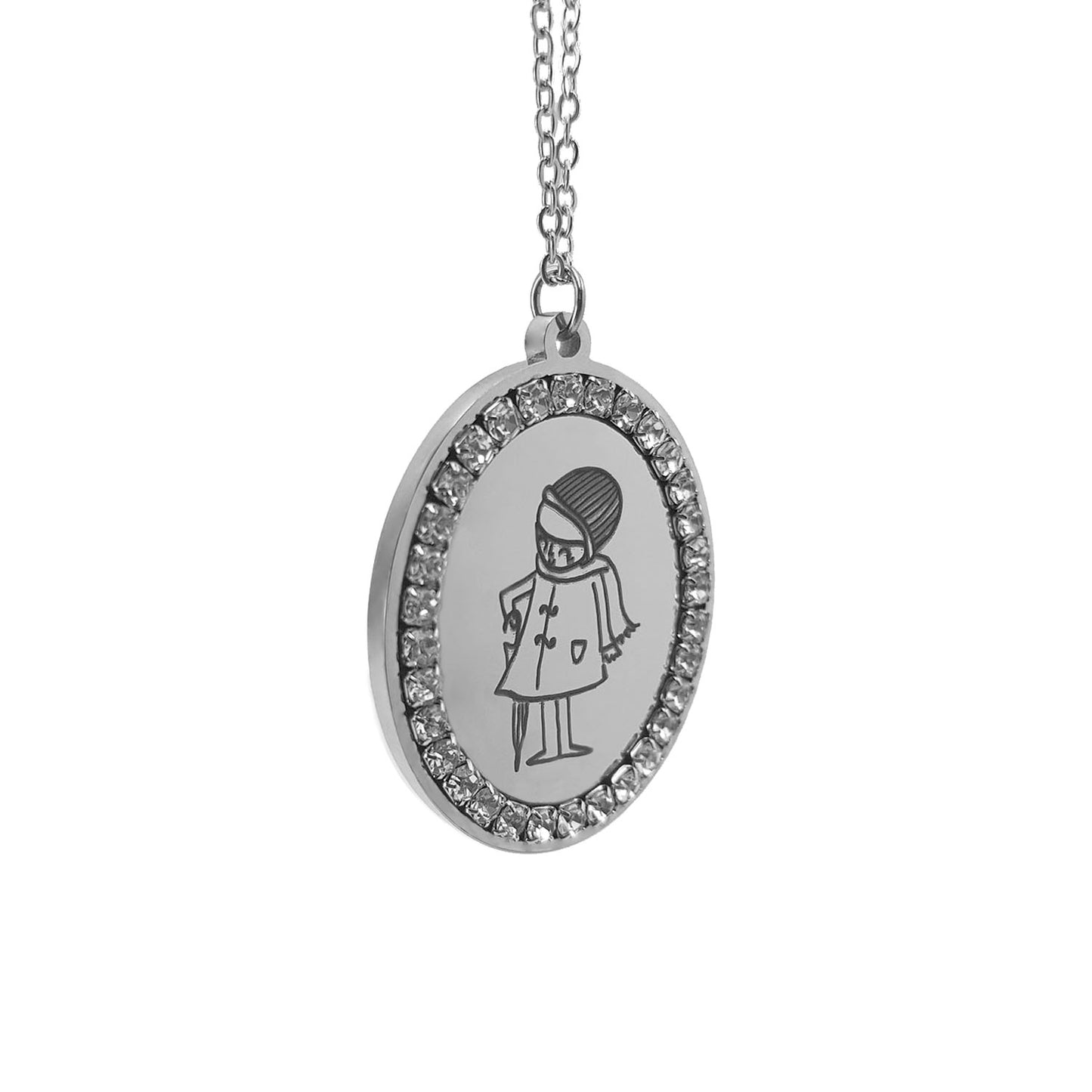 Colgante Carla Miss Prosperity- Acabado Plata (Personalizada)