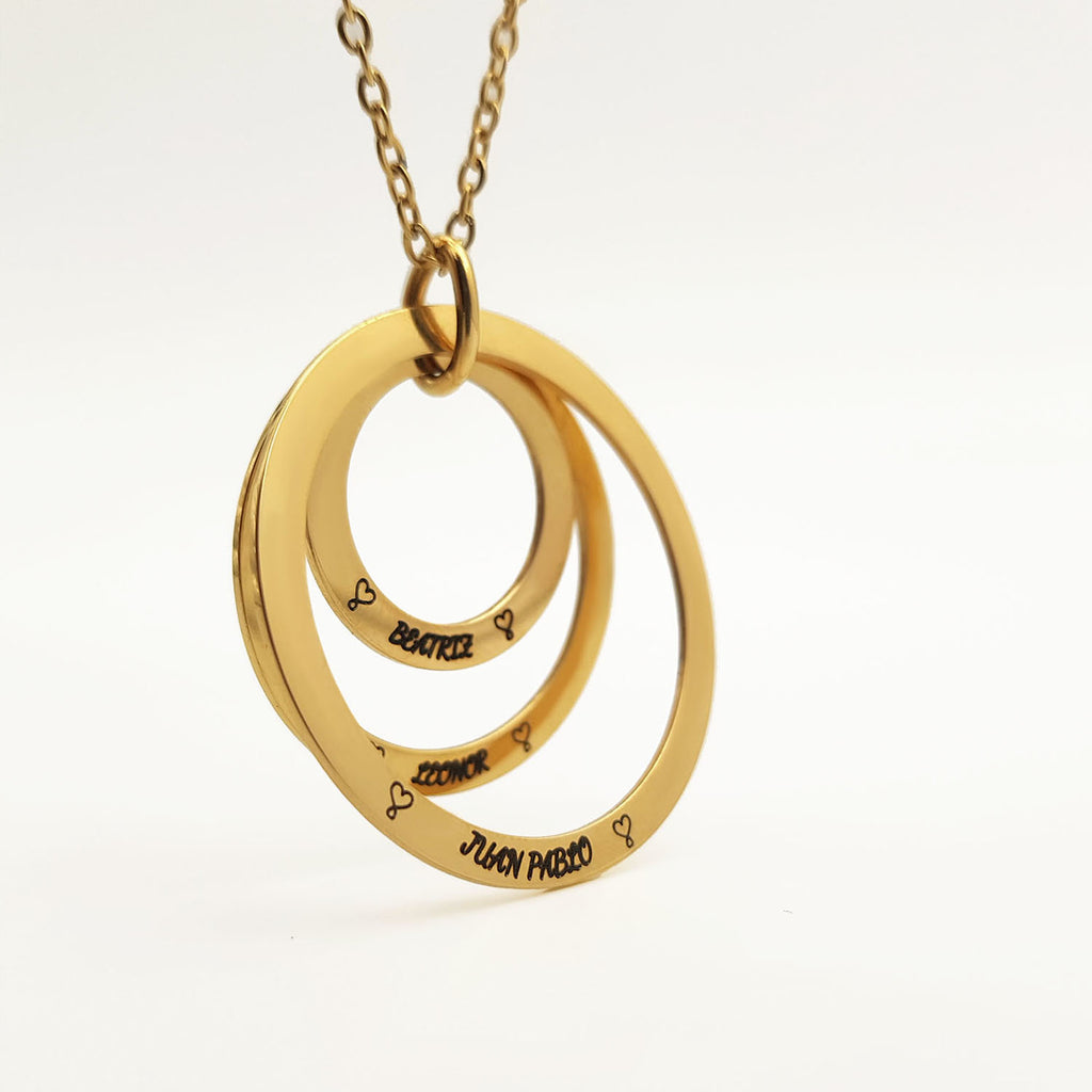 Colgante Alicia - Acabado Oro (Personalizable)