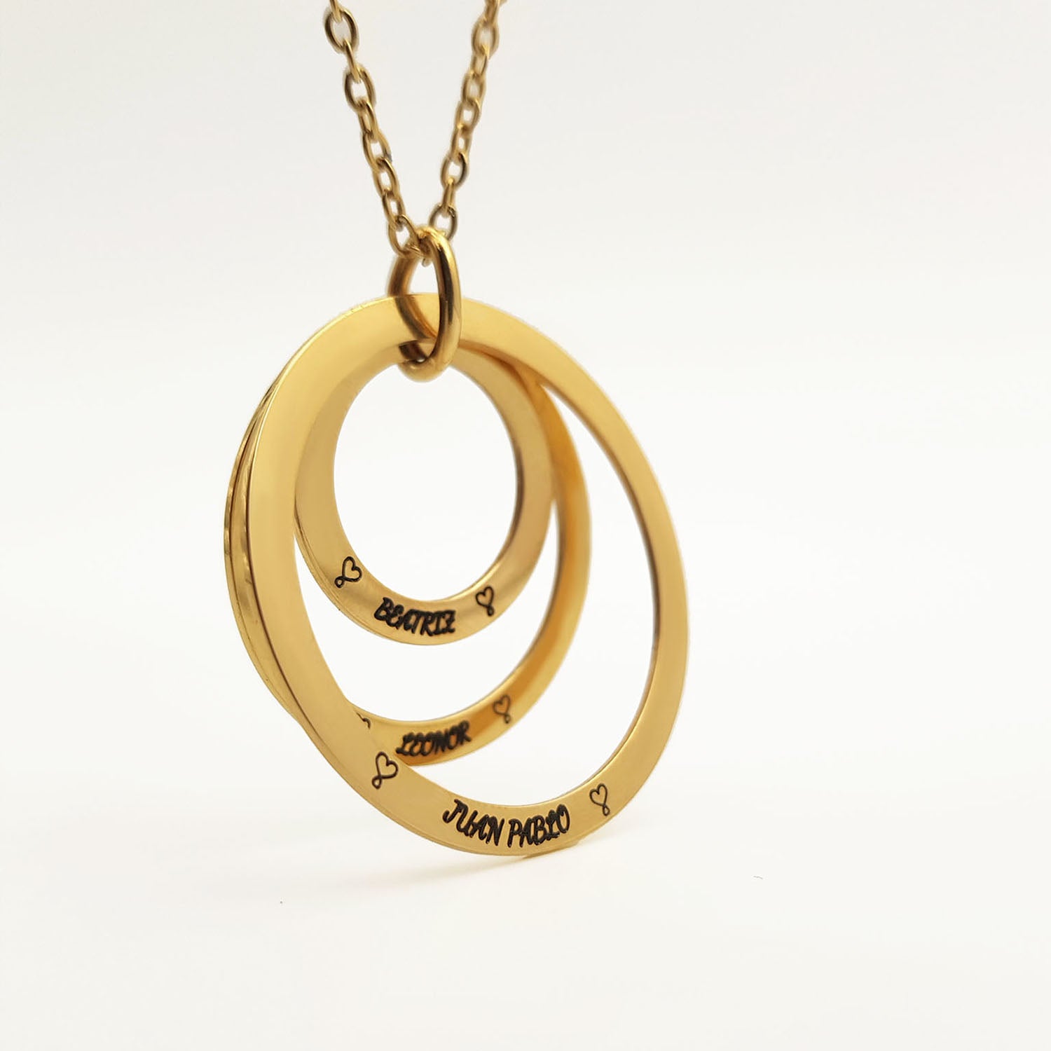 Colgante Alicia - Acabado Oro (Personalizable)