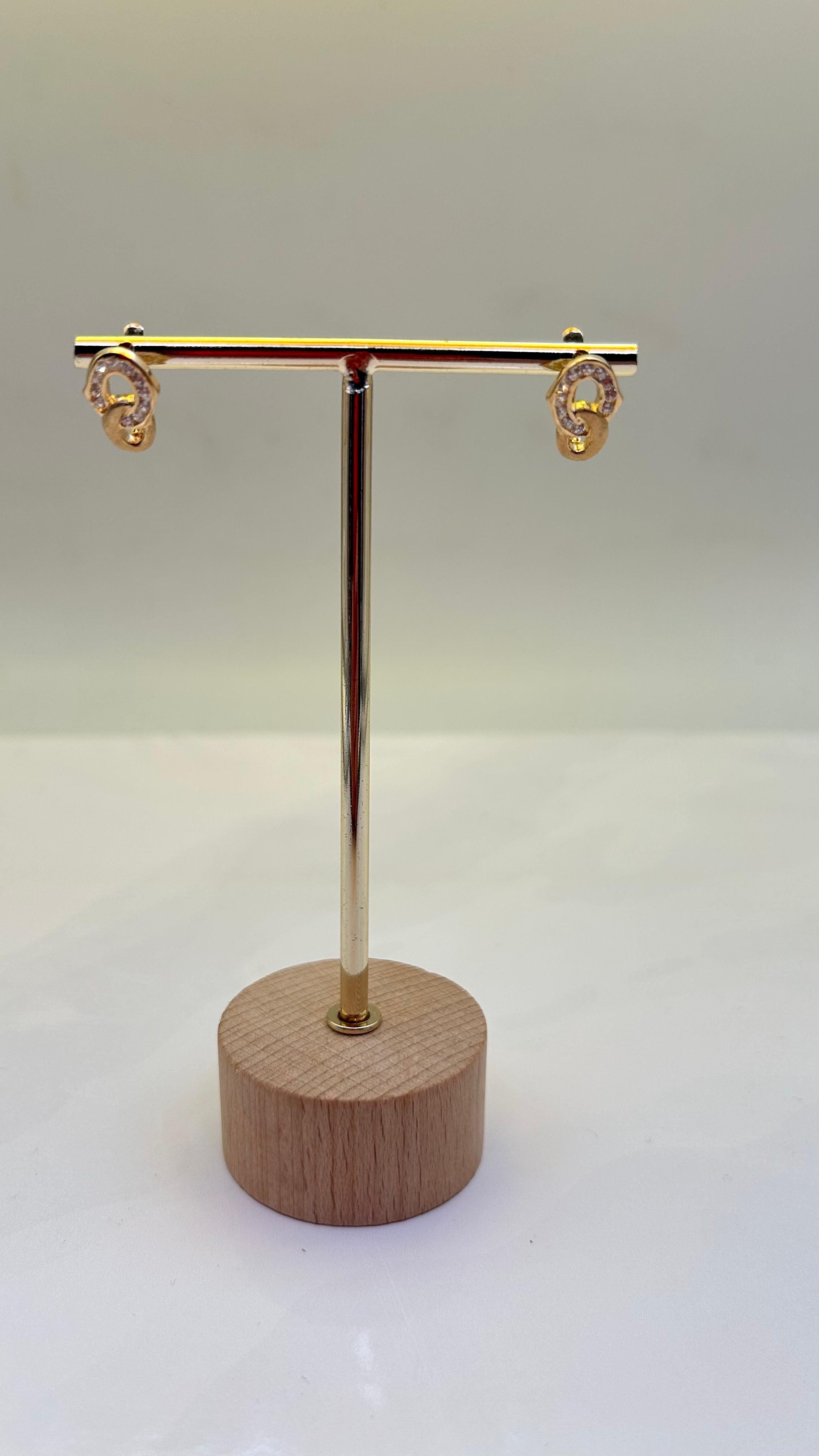 Pendientes en Oro 18kl con circonitas