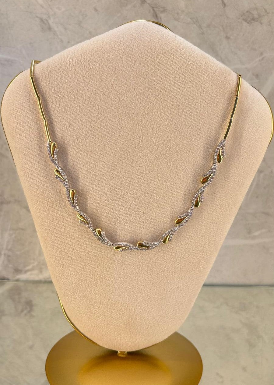 Gargantilla Oro 18kl Circonitas