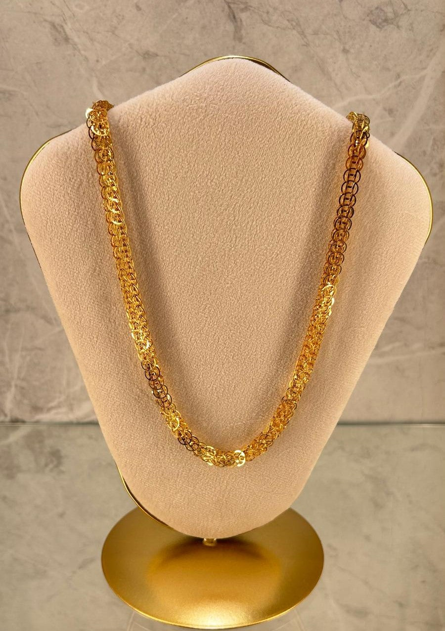 Gargantilla Eslabones calados oro 18 kl