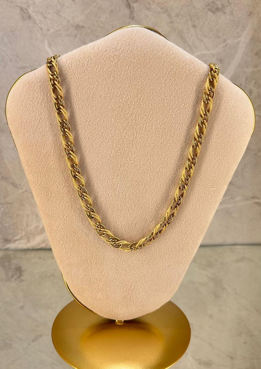Gargantilla oro trenzada 18k