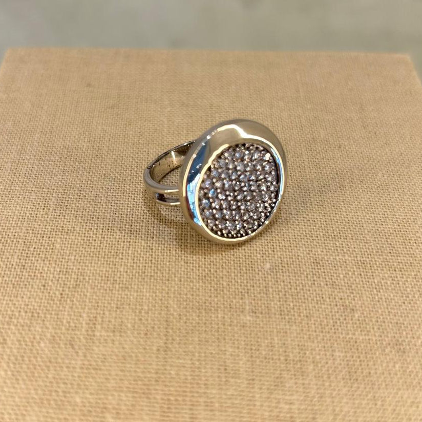 Anillo de plata con circonitas