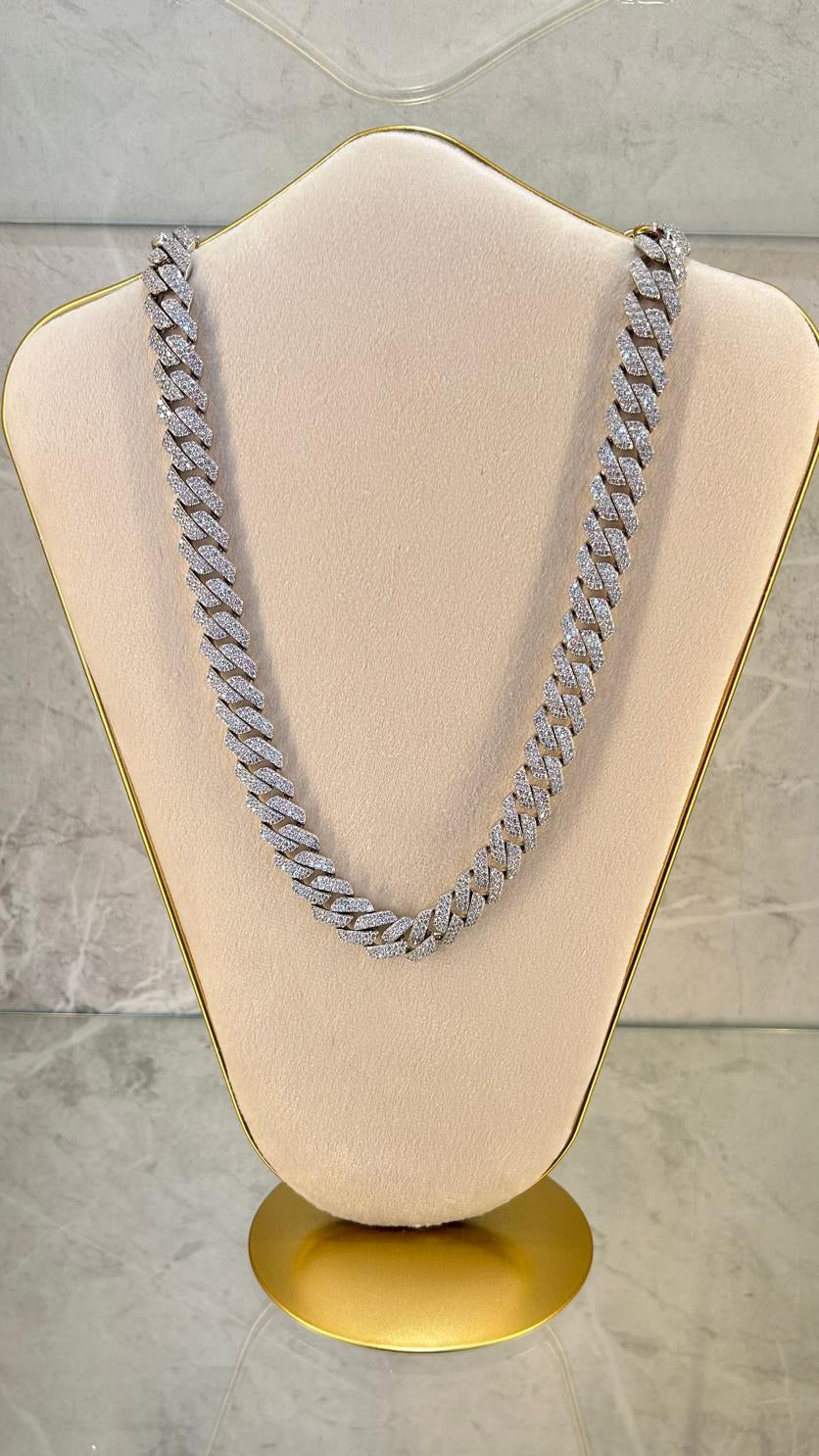 Collar de plata con circonitas