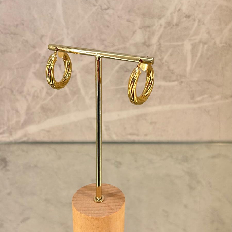 Pendientes Aro Oro 18k Gruesos