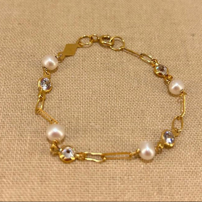 Pulsera bebe en oro de 18 kl