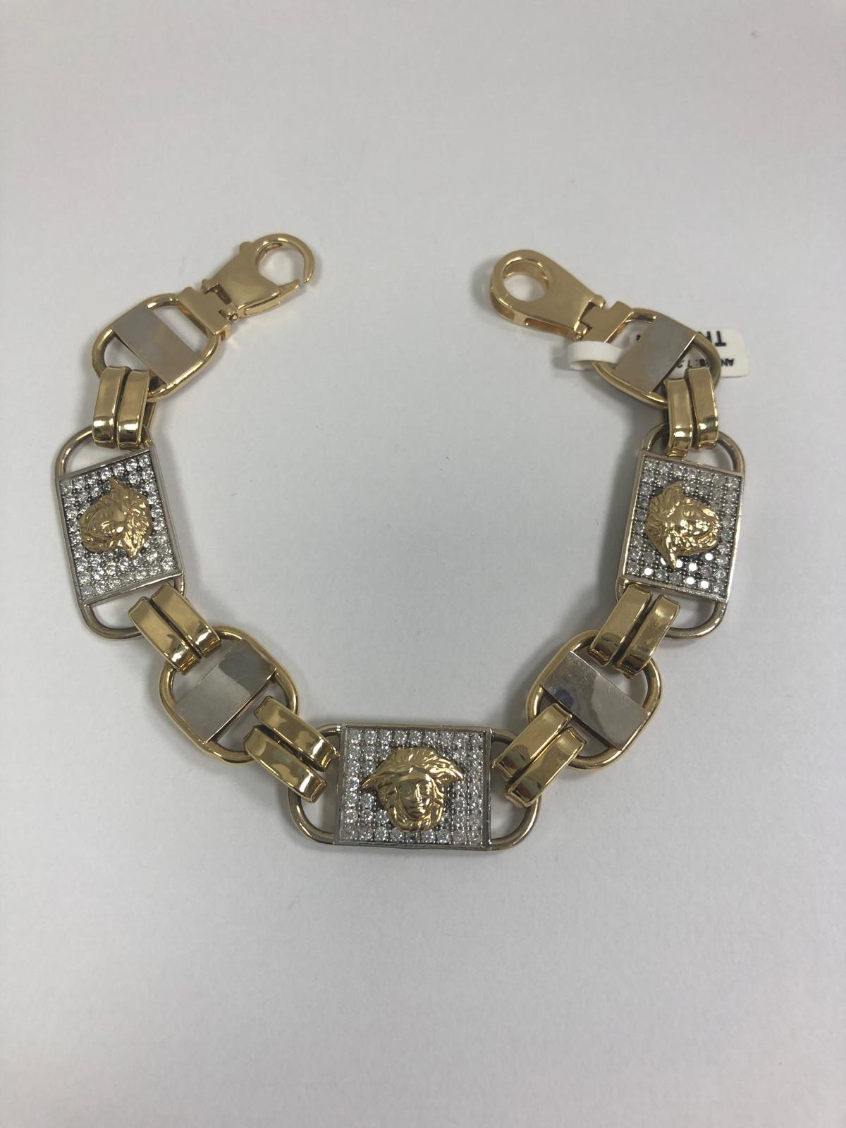 Pulsera modelo VERSACE en oro 18 kl