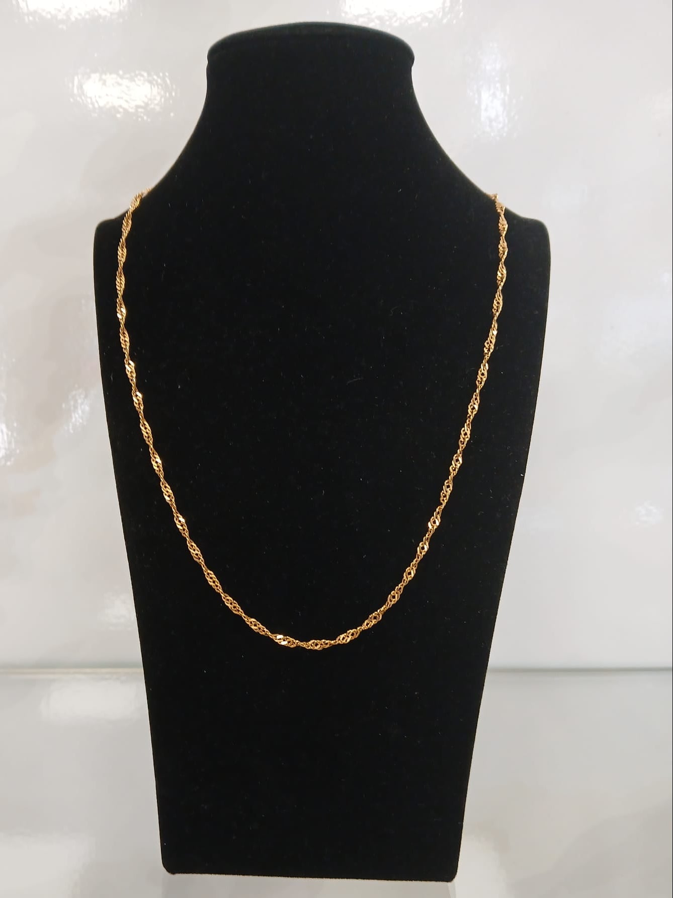 Cadena Rizada en Oro 18kl