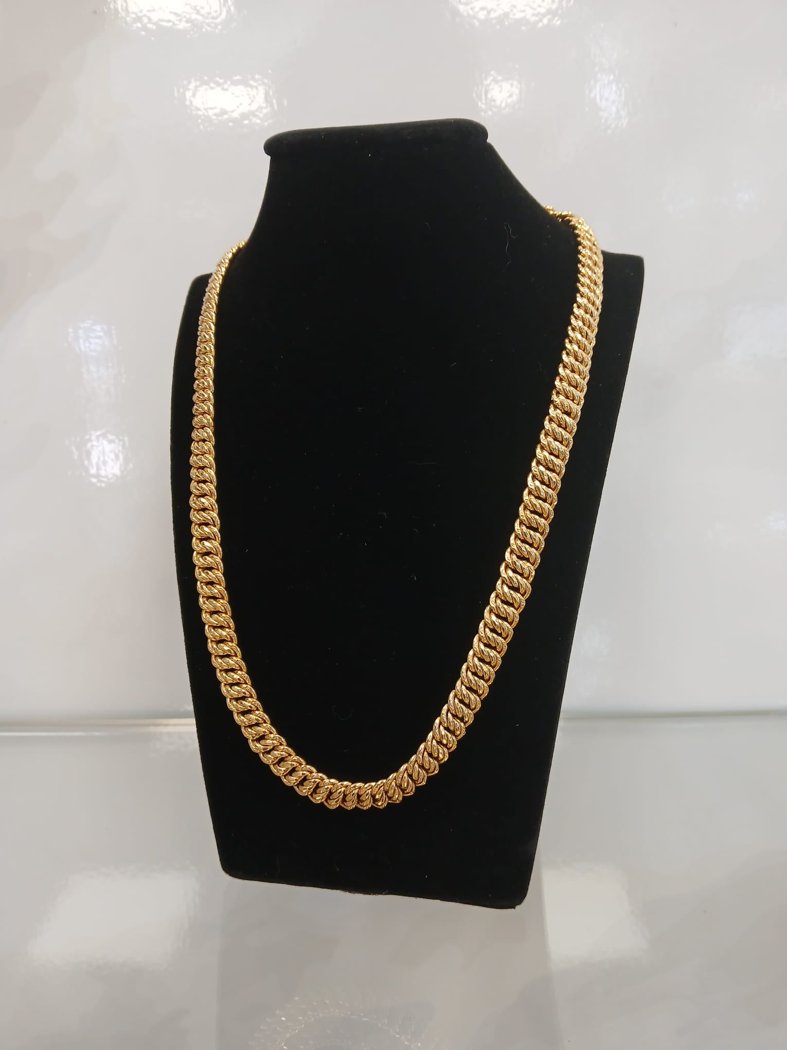 Cadena plana de Oro 18kl