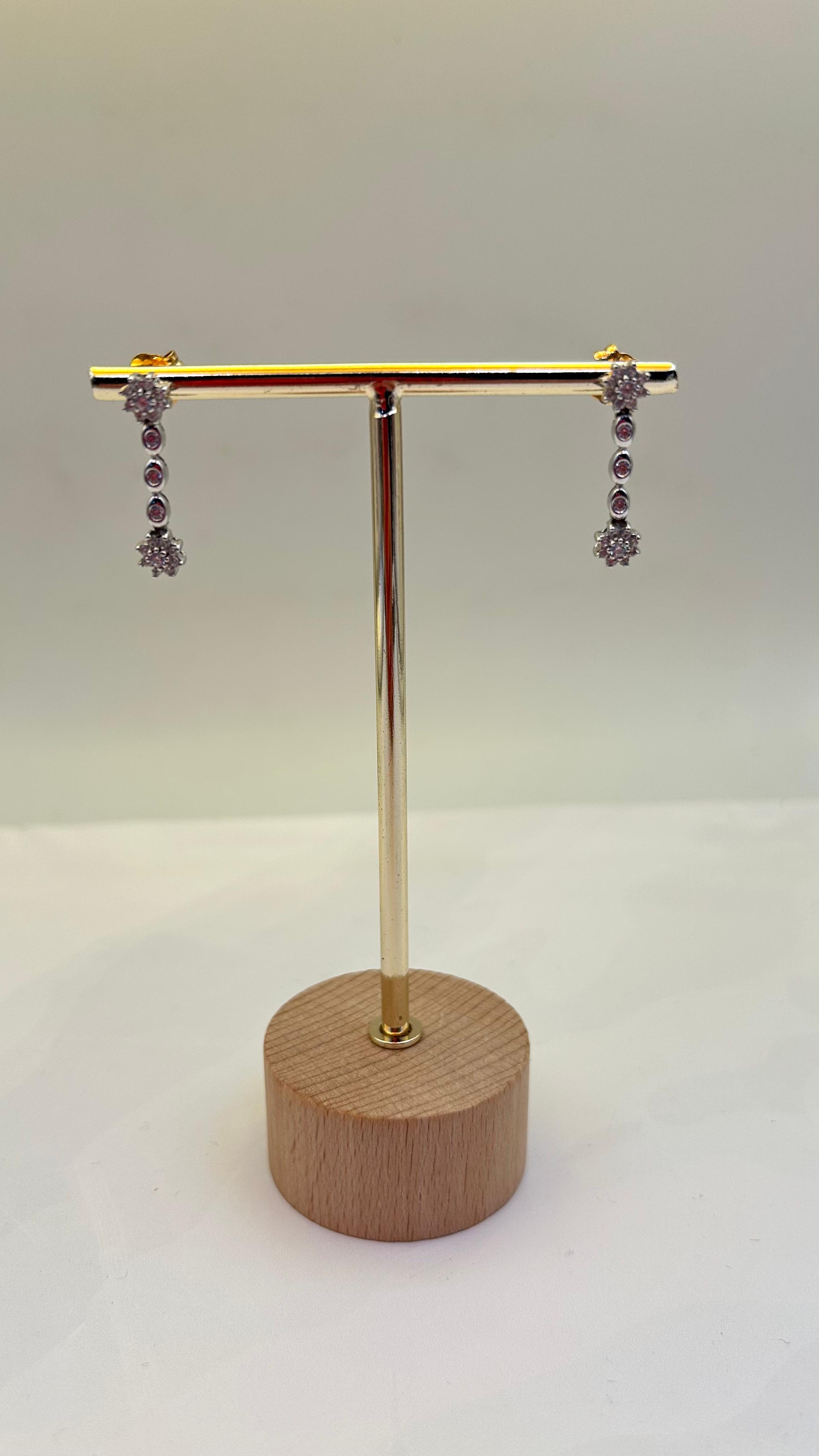 Pendientes de Oro Blanco 18kl