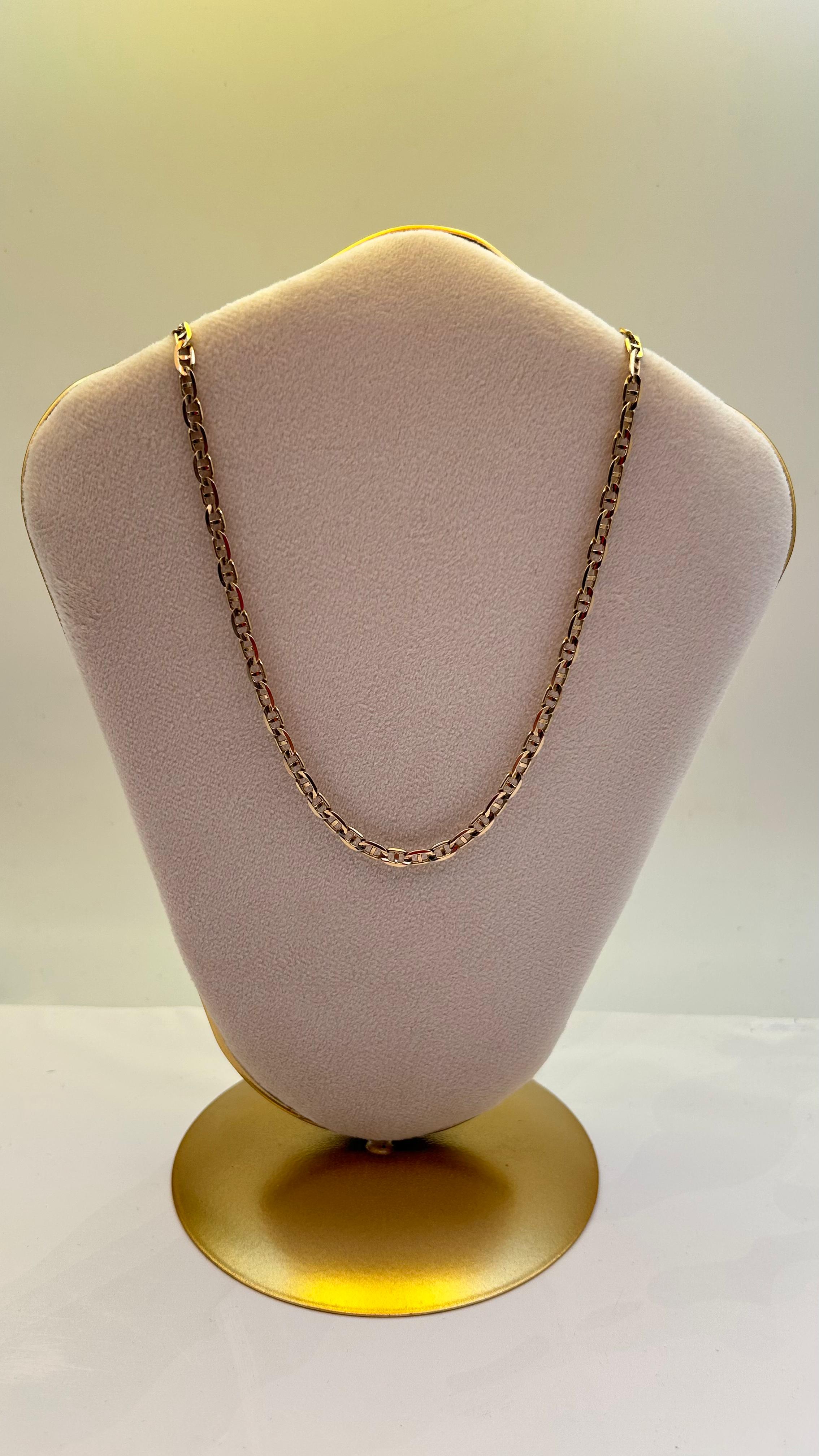 Cadena plana de Oro 14kl