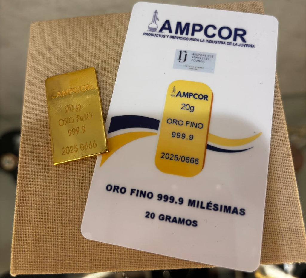 Lingote Certificado de 20 gr