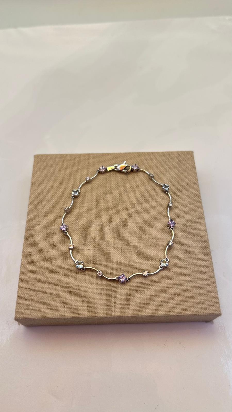 Pulsera en Oro blanco 18kl