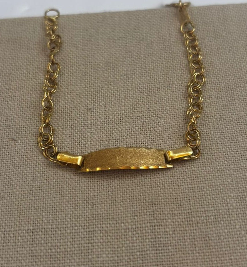 Esclava niño en Oro de 18kl