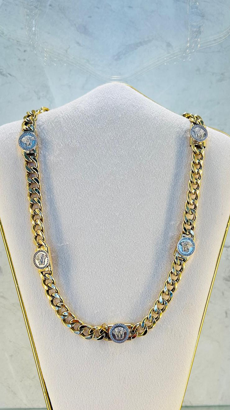 Cadena Versace oro 18kl