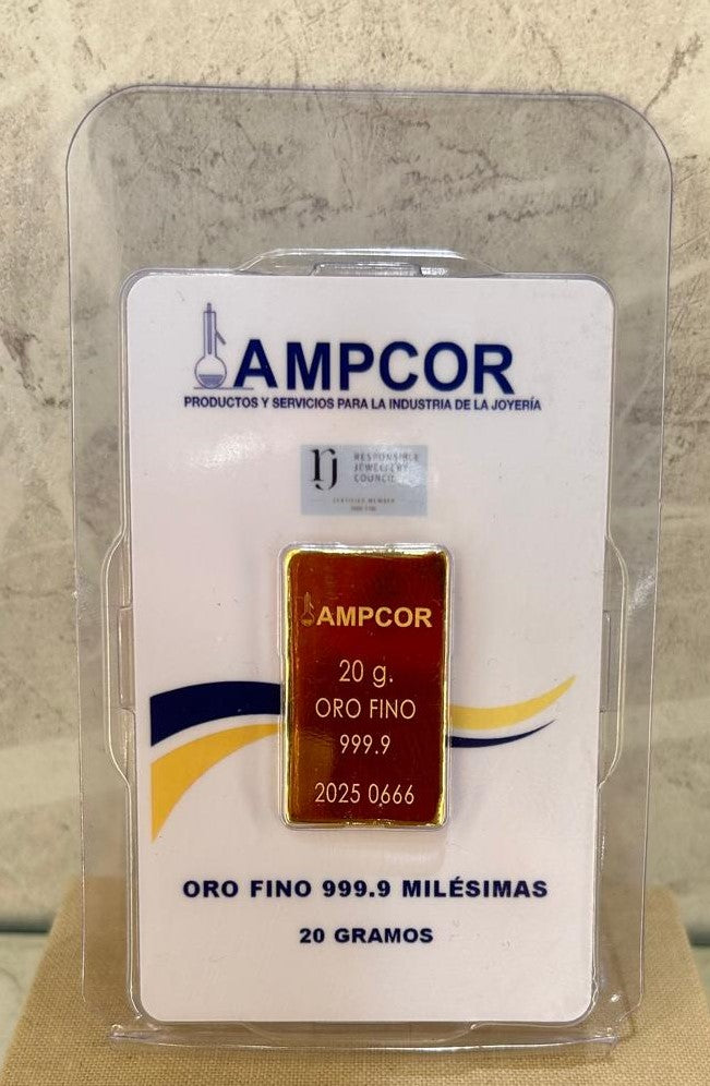Lingote Certificado de 20 gr