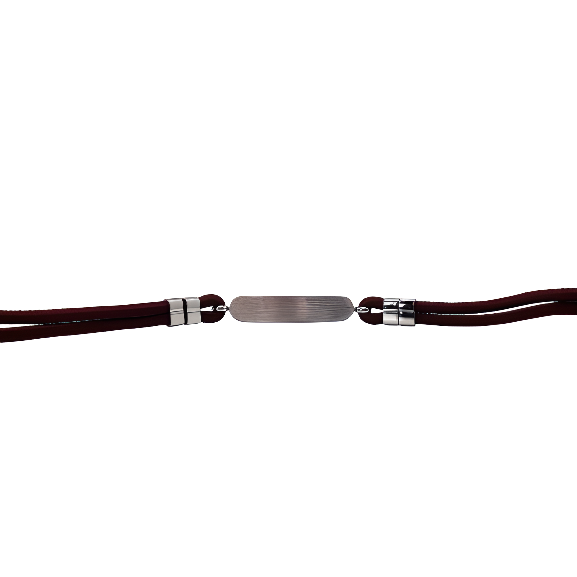 Pulsera David Marrón - Acabado Plata (Personalizable)