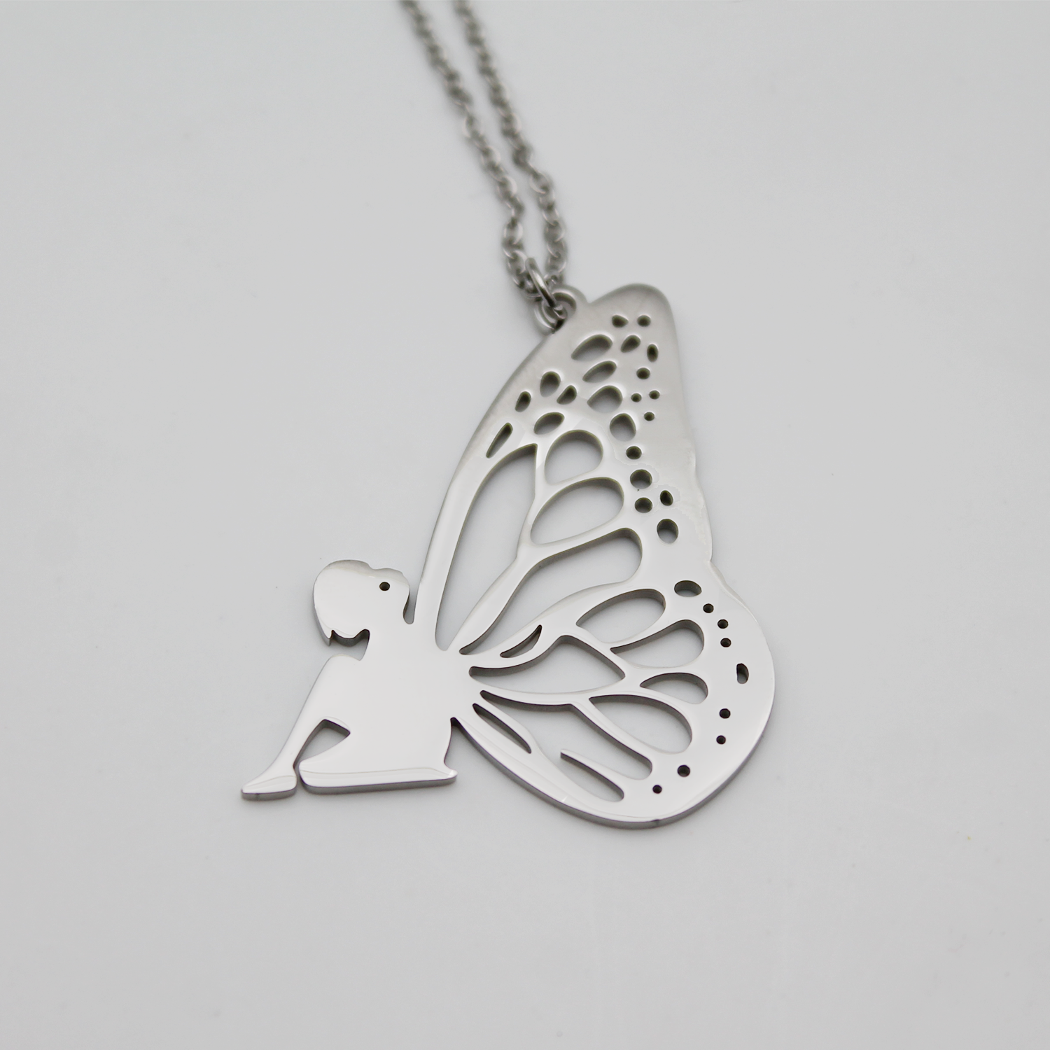 Colgante Rosa - Acabado Plata (Personalizable)